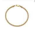 10k Gold Two-Tone Ice Chain Bracelet